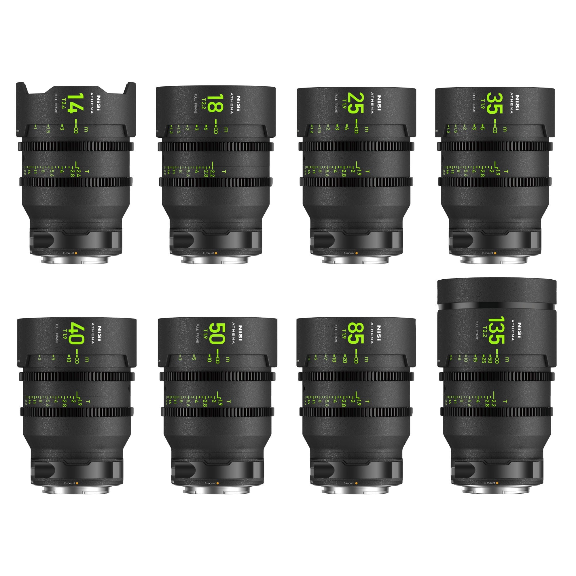 NiSi ATHENA PRIME MASTER 8-Lens Set (E Mount) - Film Gear Canada