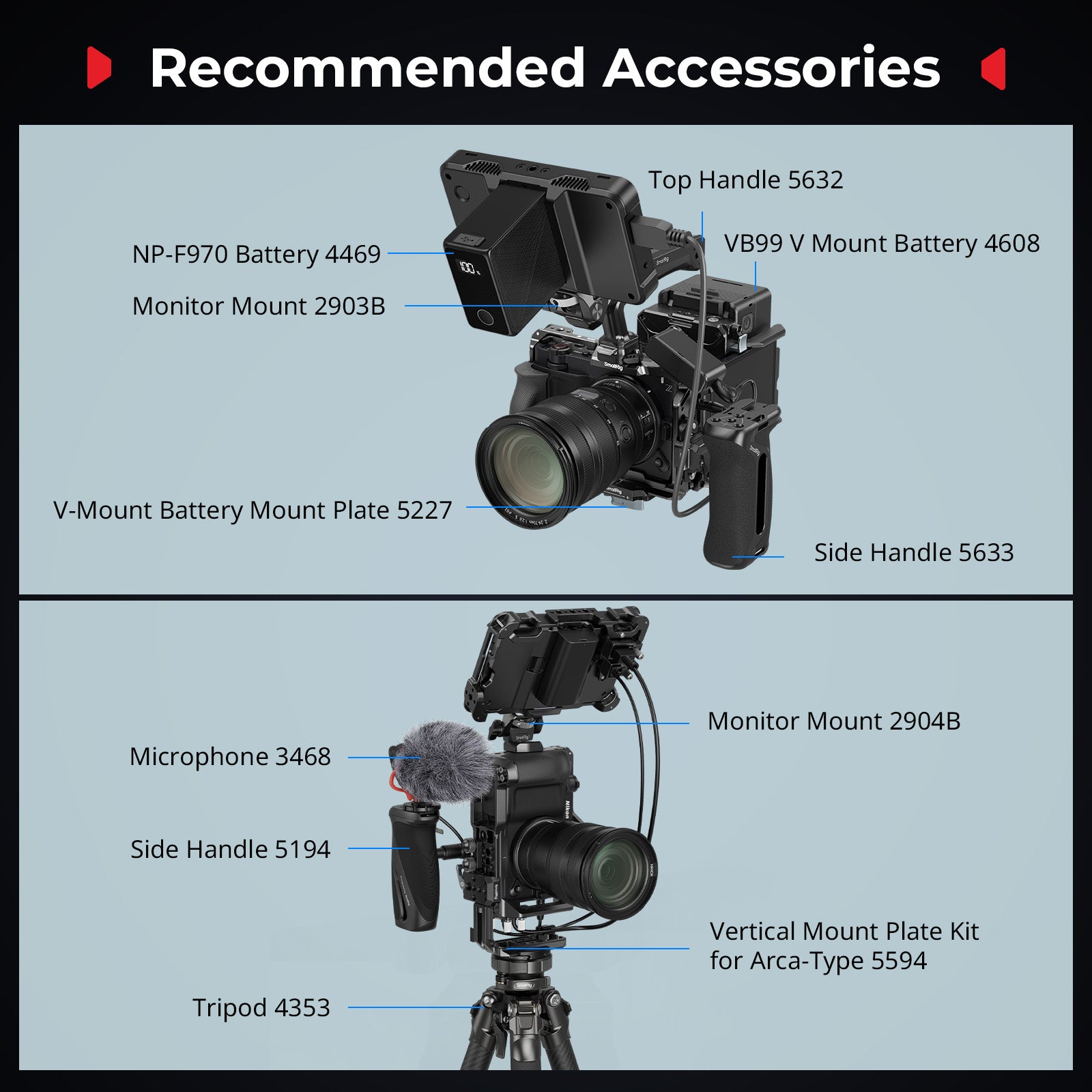 SmallRig Basic Cage Kit for Nikon ZR 5467