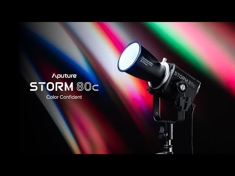 Load video: Aputure STORM 80c 3-Light Kit official video