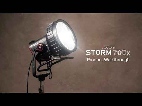 Load video: Aputure STORM 700x Tunable White LED Monolight official video
