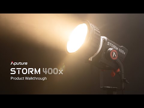 Load video: Aputure STORM 400x LED Monolight (V-Mount) official video
