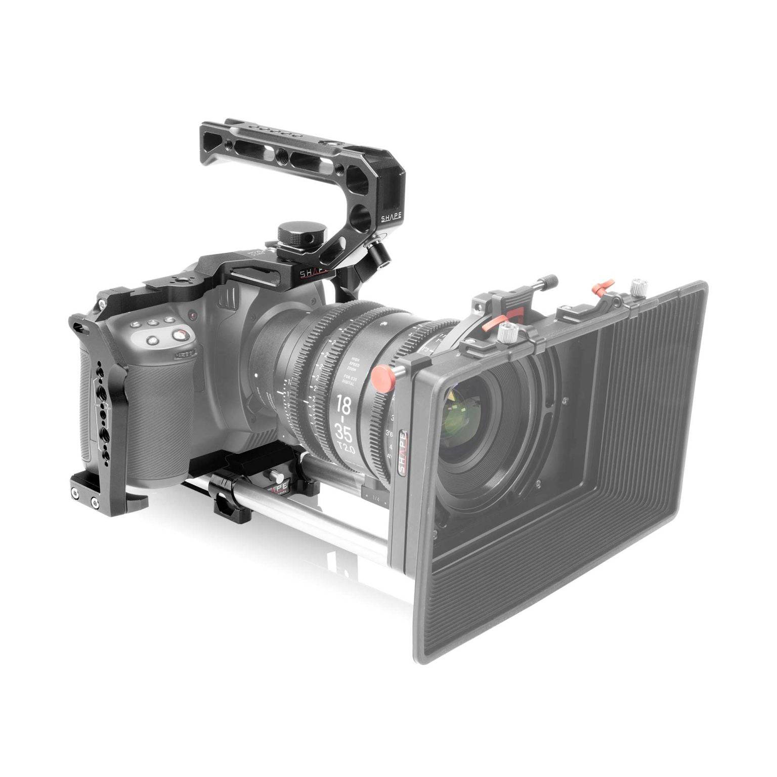 SHAPE Blackmagic Cinema Camera 6K/6K PRO/6K G2 Camera Cage, Top Handle and Rod Bloc System product view 3