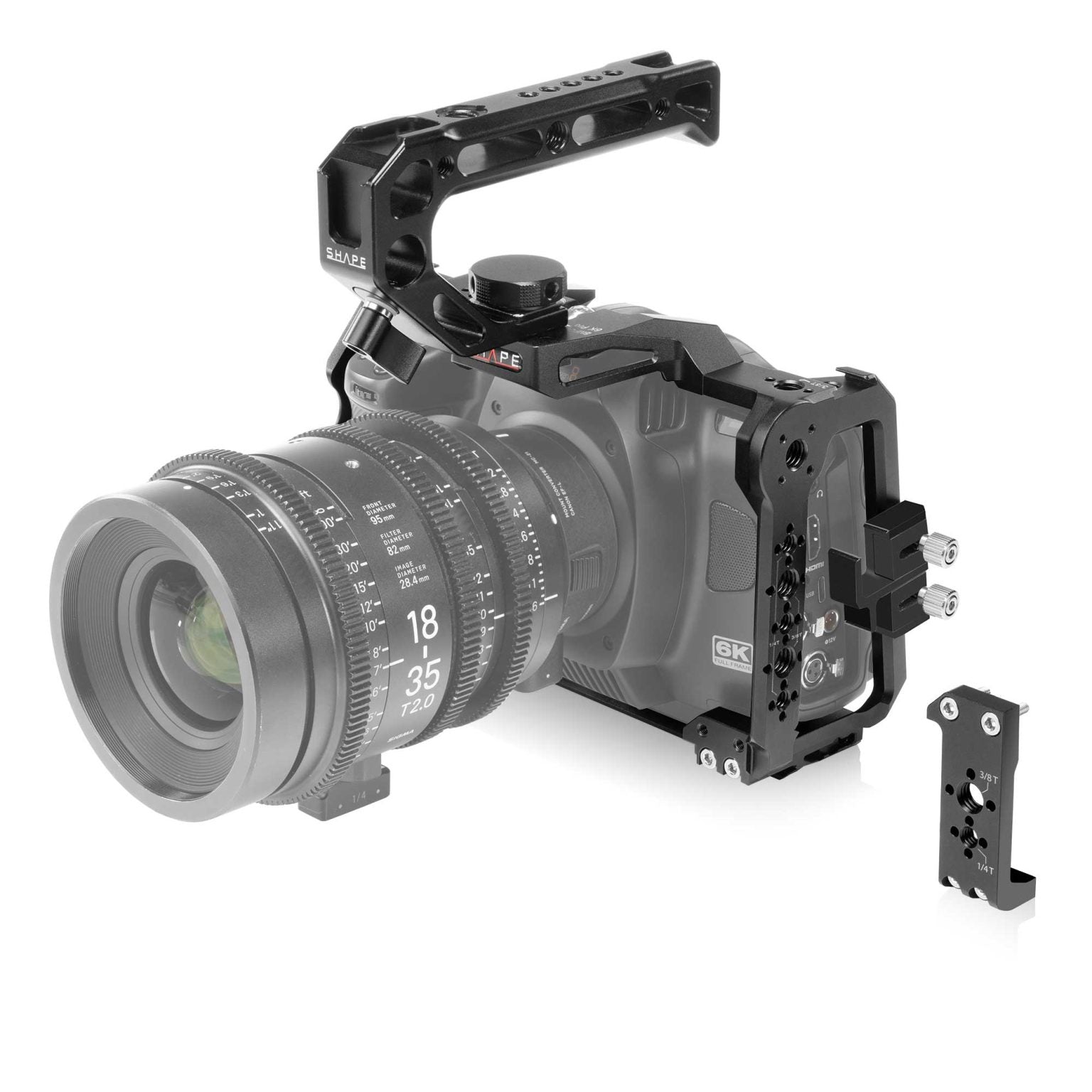 SHAPE Blackmagic Cinema Camera 6K/6K PRO/6K G2 Camera Cage with Top Handle