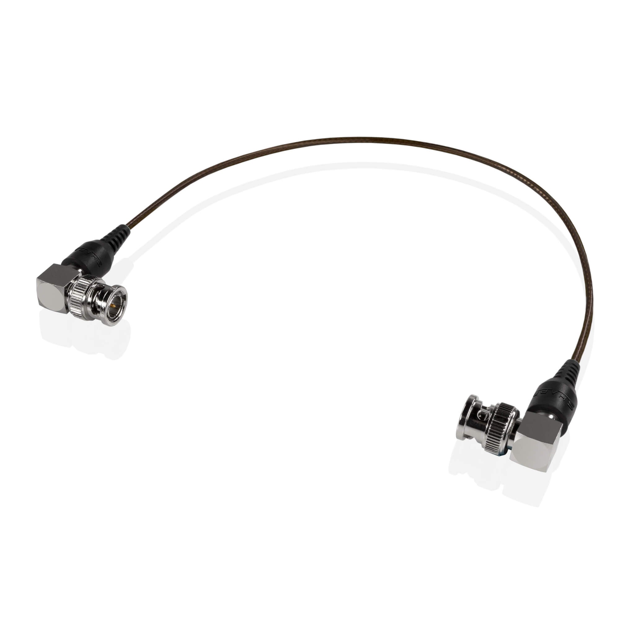 SHAPE Skinny 90-Degree BNC Cable 12 inches Black