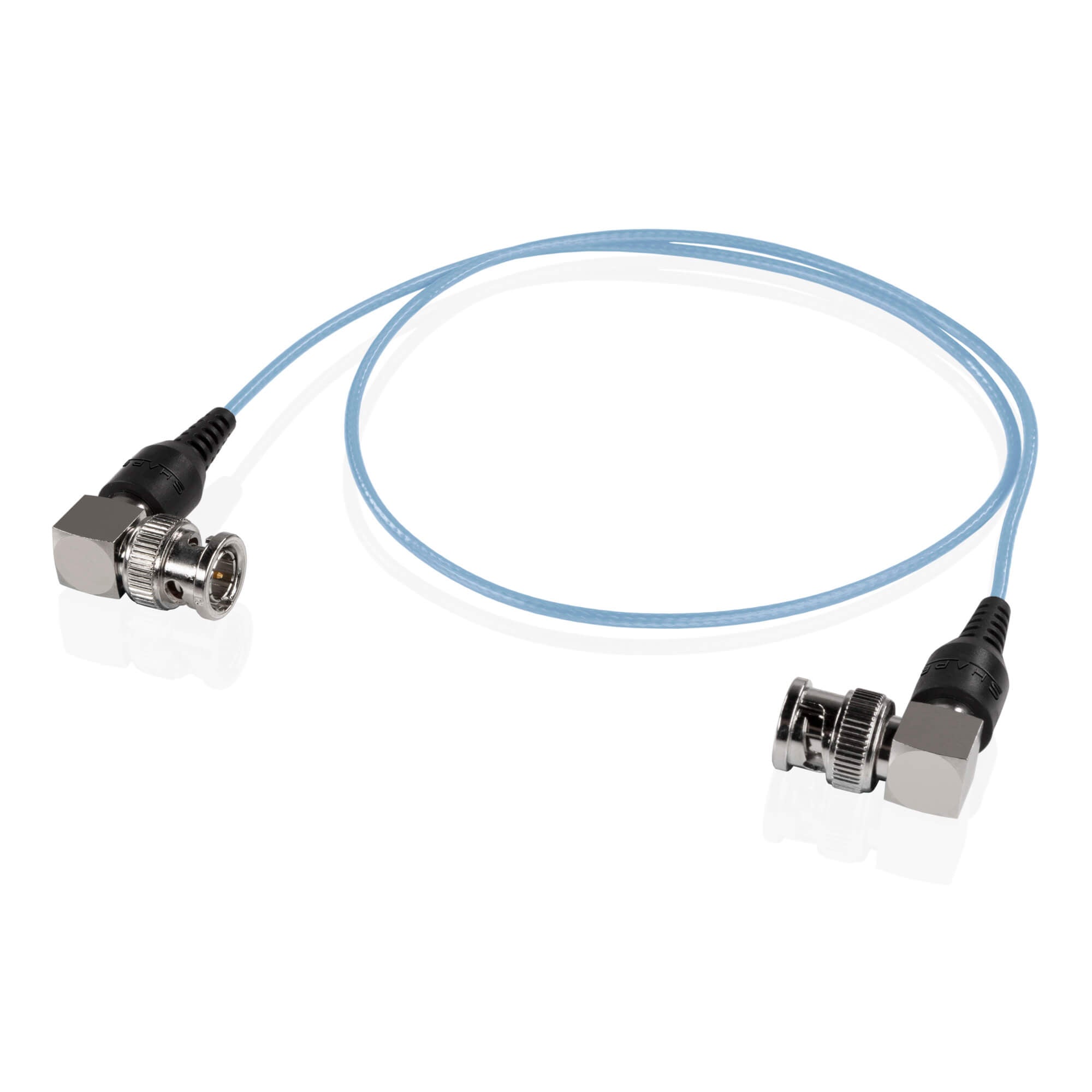 SHAPE Skinny 90-Degree BNC Cable 24 inches Blue
