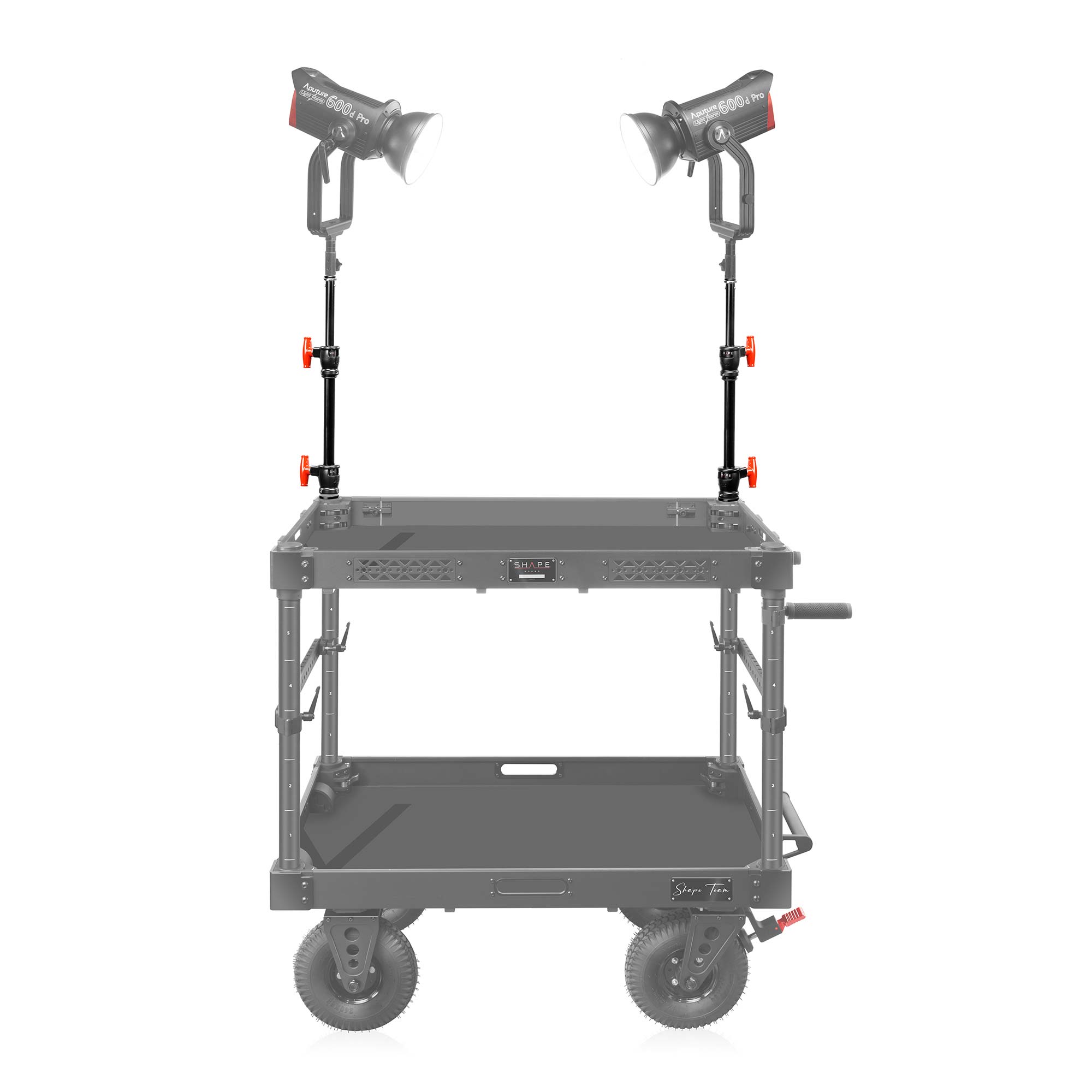 SHAPE Two-Stage Corner Riser Cart Stand product view 2