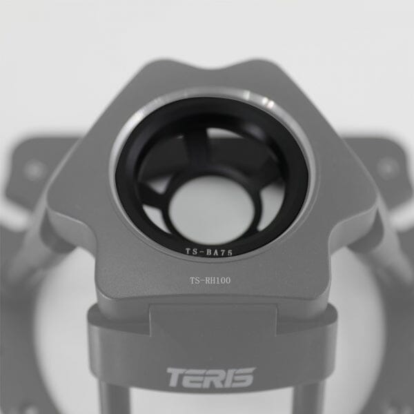 Teris TS-BA75 bowl adapter installed on a 100mm tripod