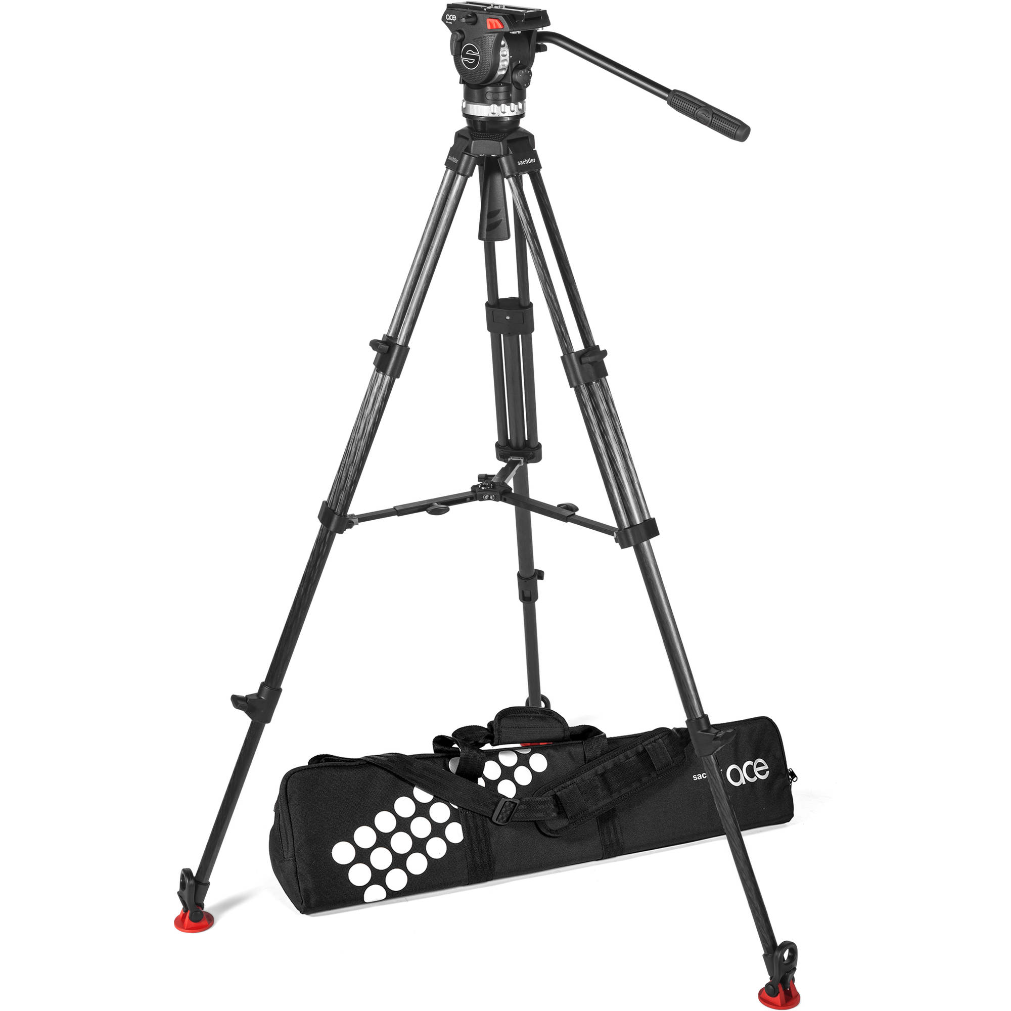 Sachtler ACE XL Tripod System with Carbon Legs  Mid Spreader #1018C