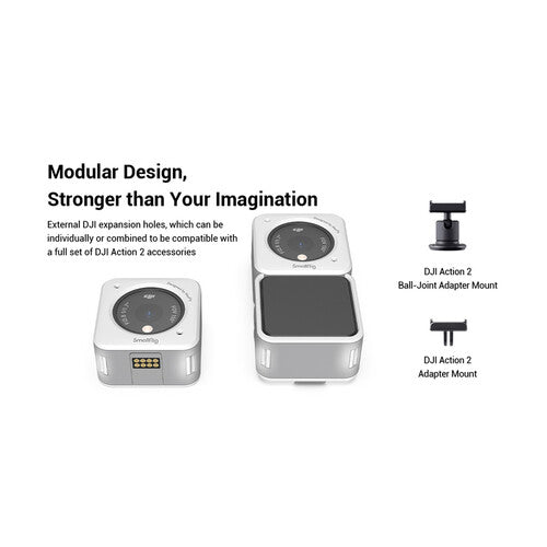 SmallRig DJI Action2 Magnetic Case( White) #3626 - Filmgear Canada