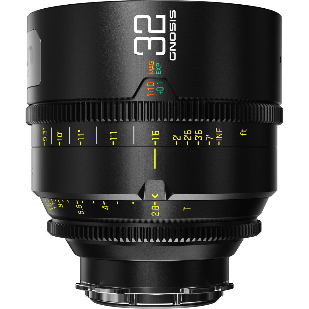 DZOFILM DZOFilm 32mm T2.8 Gnosis Macro Prime Lens (LPL with PL & EF Mounts, Feet) - Film Gear Canada