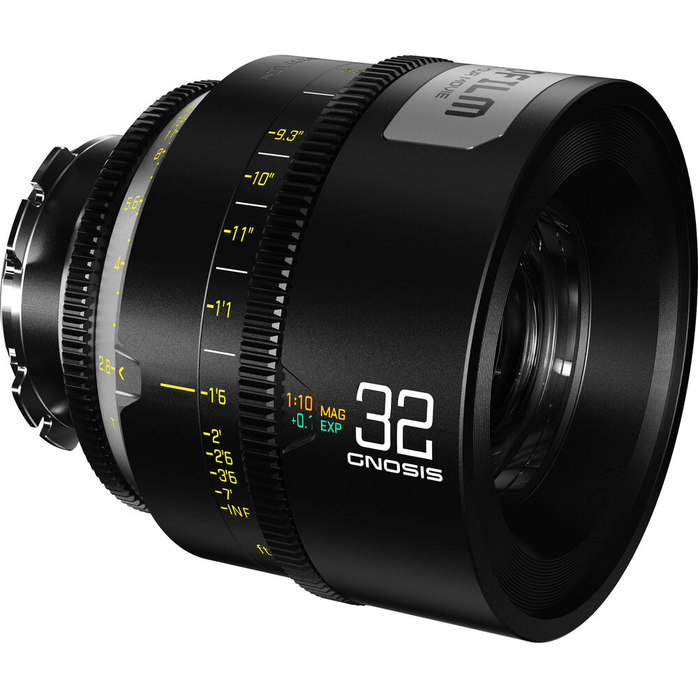 DZOFILM DZOFilm 32mm T2.8 Gnosis Macro Prime Lens (LPL with PL & EF Mounts, Feet) - Film Gear Canada