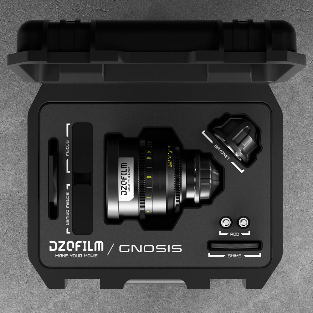 DZOFILM DZOFilm 32mm T2.8 Gnosis Macro Prime Lens (LPL with PL & EF Mounts, Feet) - Film Gear Canada