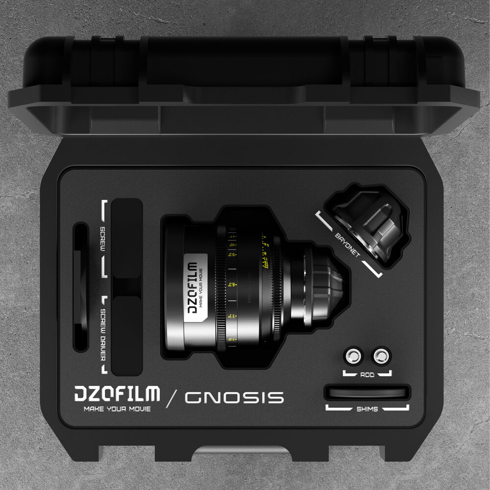 DZOFILM DZOFilm 65mm T2.8 Gnosis Macro Prime Lens (LPL with PL & EF Mounts, Feet) - Film Gear Canada