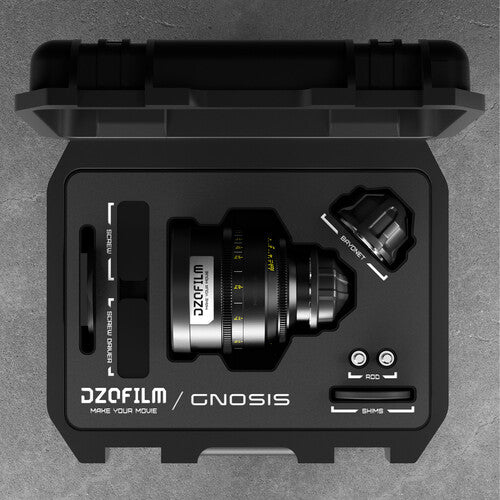 DZOFILM DZOFilm 90mm T2.8 Gnosis Macro Prime Lens (LPL with PL & EF Mounts, Feet) - Film Gear Canada