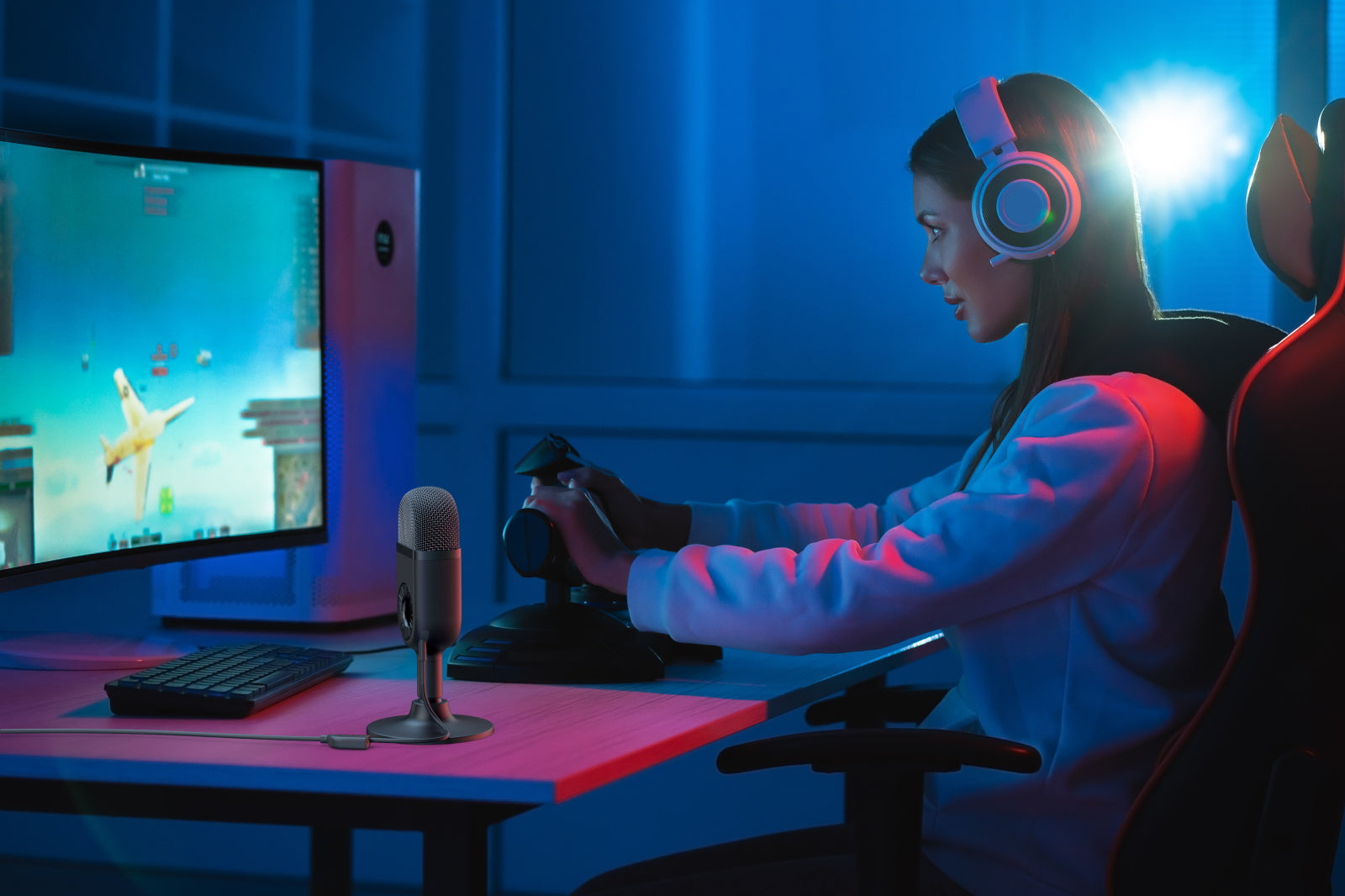 simorr Wave U1 USB Condenser Microphone 3491(Black) - Filmgear Canada