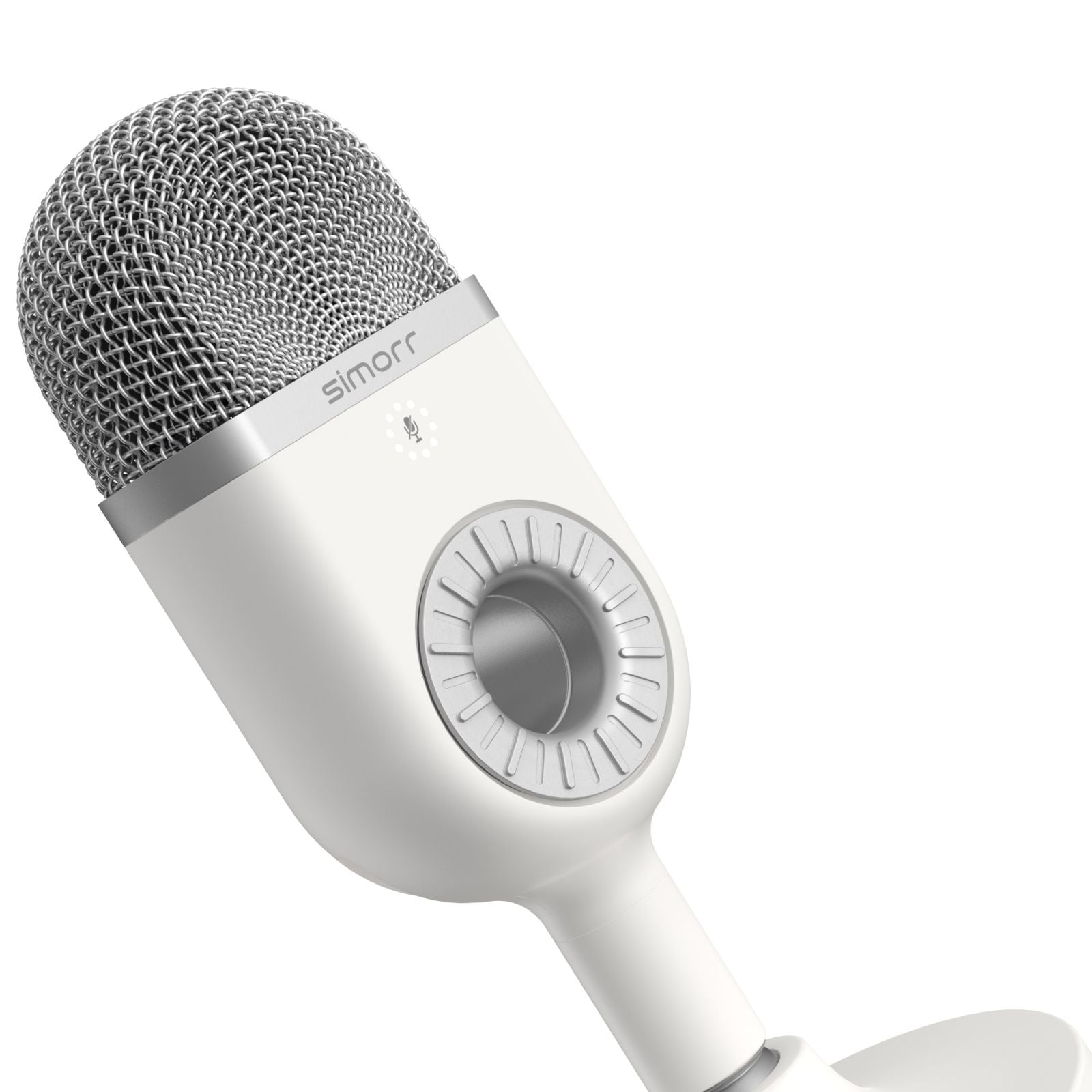simorr Wave U1 USB Condenser Microphone (White) 3492 - Filmgear Canada