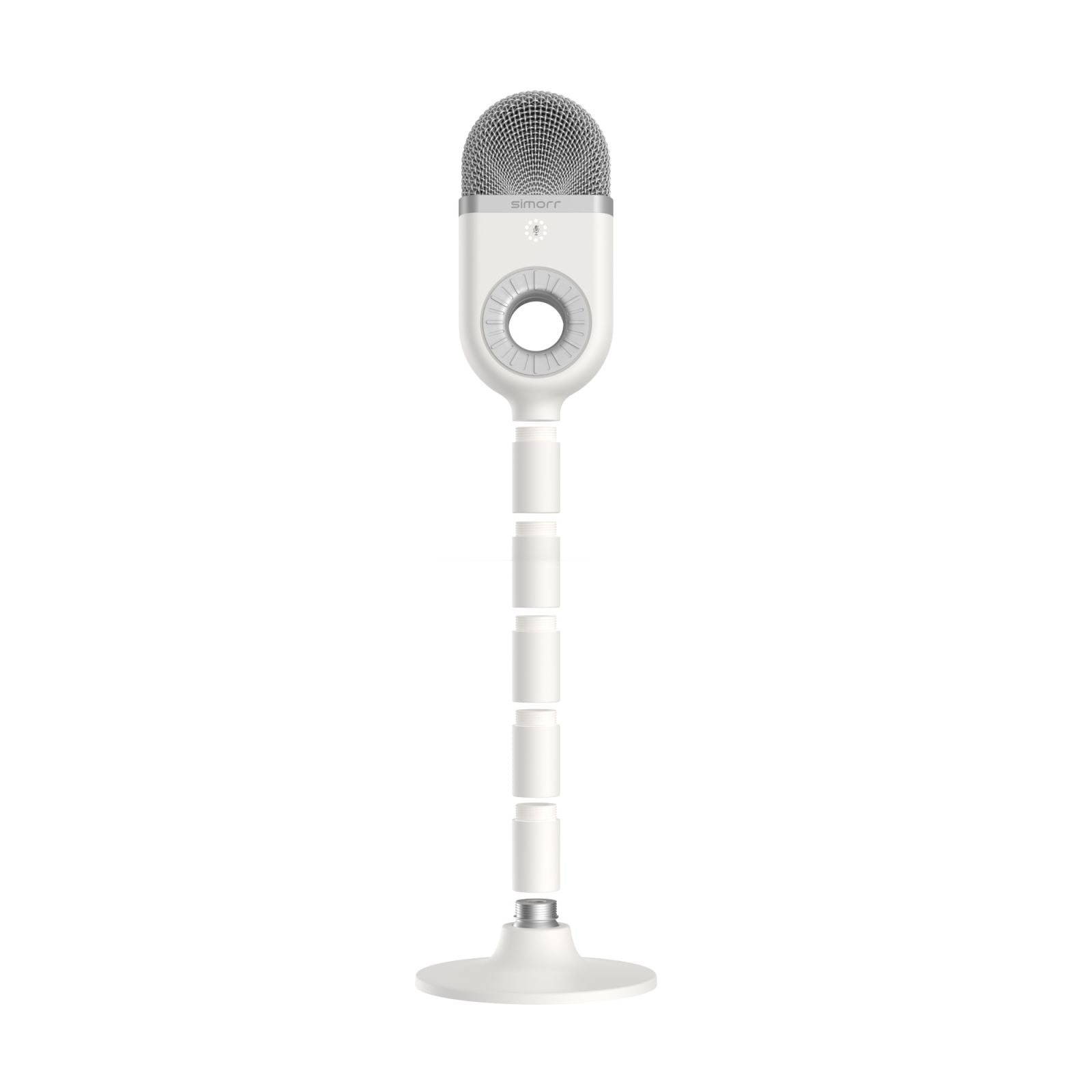simorr Wave U1 USB Condenser Microphone (White) 3492 - Filmgear Canada