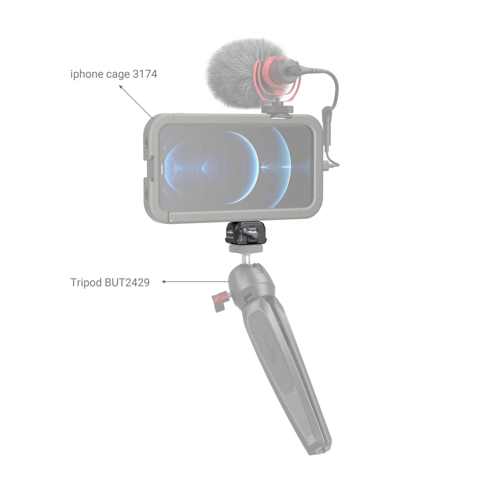 SmallRig Drop-in HawkLock Universal mini Quick Release Clamp and Plate 3513 - Filmgear Canada