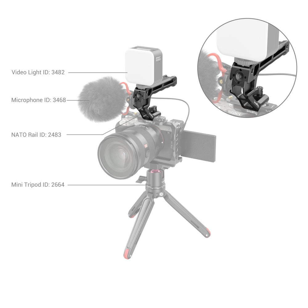 SmallRig NATO Top Handle(Lite)3766 - Filmgear Canada