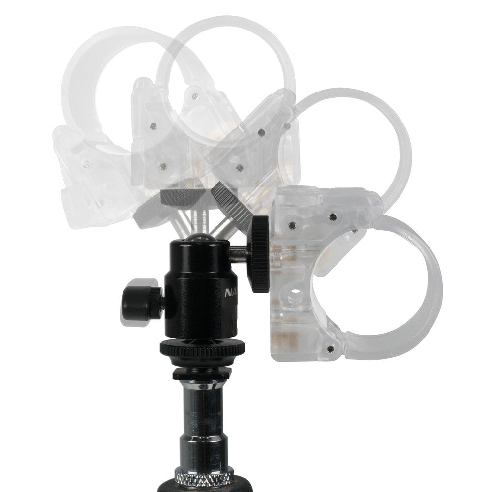 Nanlite PavoTube Transparent Polycarbonate Clip with Mini Ball Head