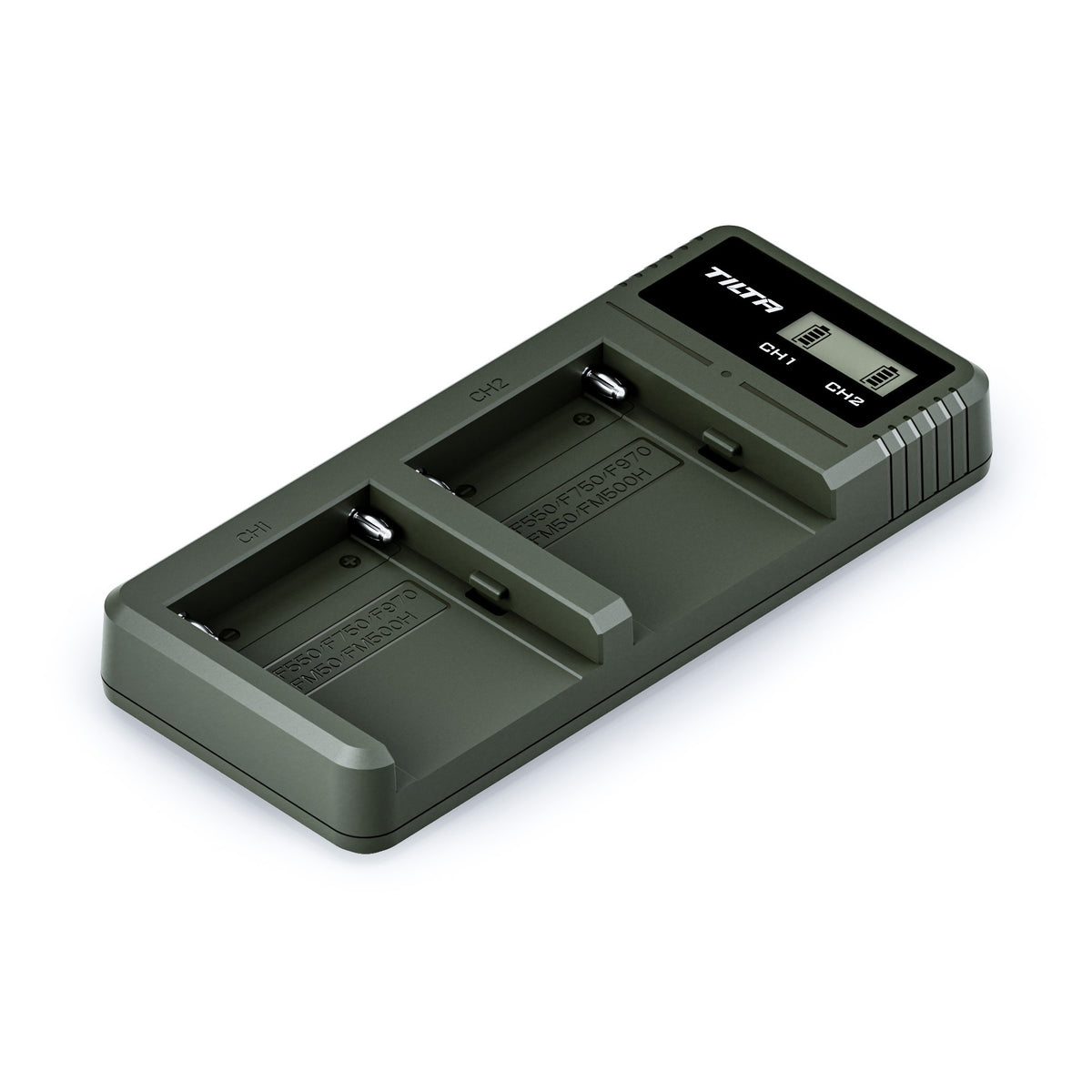 Tilta L-Series/NP-F Battery Charger Kit with two NP-F550 batteries in Green, photo 2