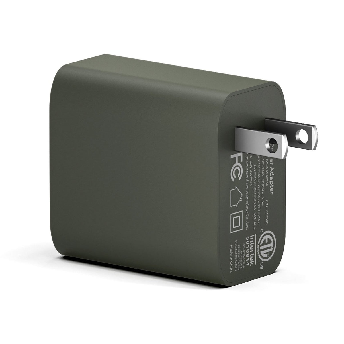 Tilta USB-C 65W Power Adapter (US) in Green, photo 2