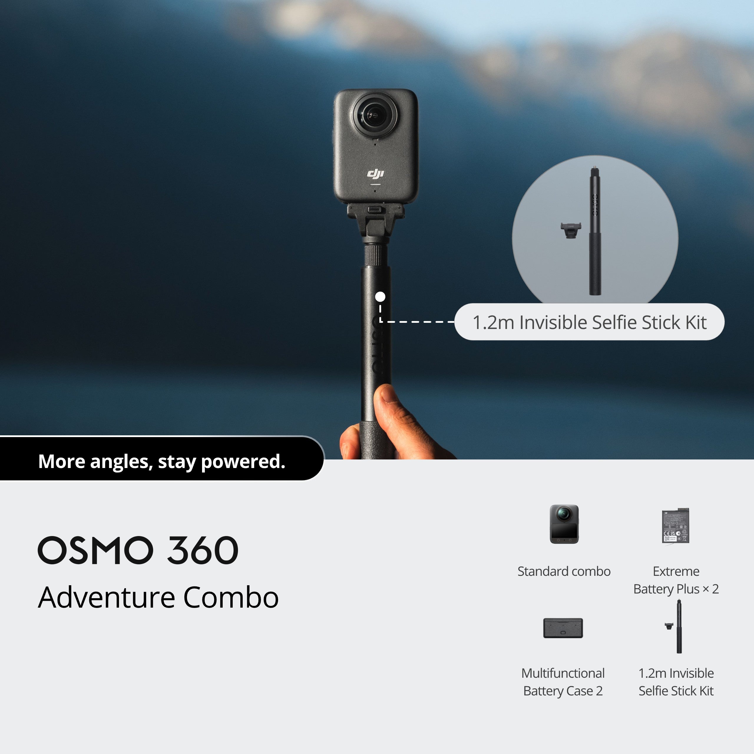 DJI Osmo 360 Action Camera Adventure Combo
