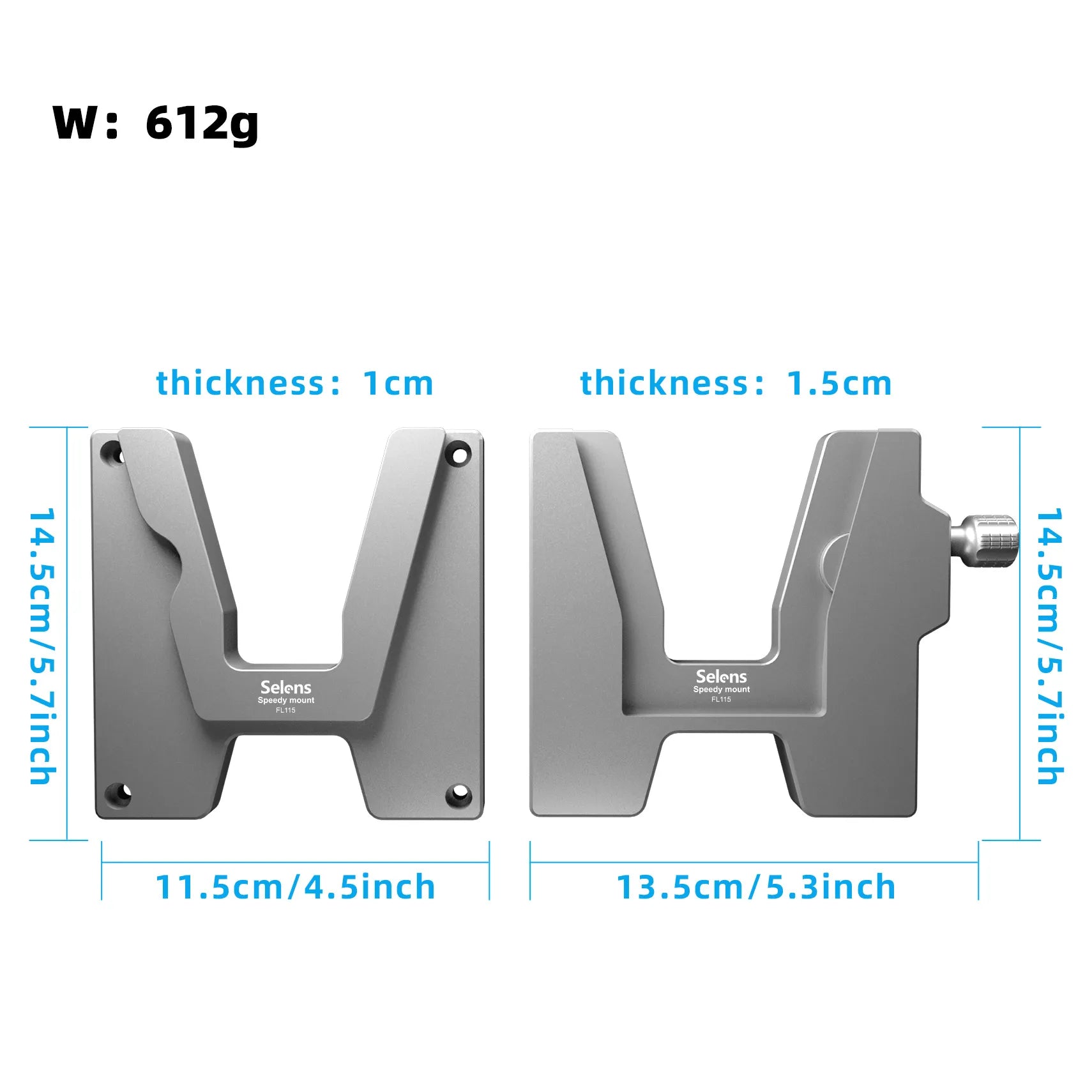 Selens Quick Release Monitor Mount System VESA Mount Plate (FL115A)
