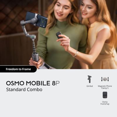 DJI Osmo Mobile 8P Standard Combo smartphone gimbal setup