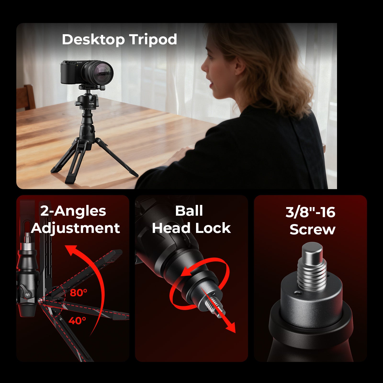 SmallRig Carbon Fiber Monopod with Ball Head for Photography 5564