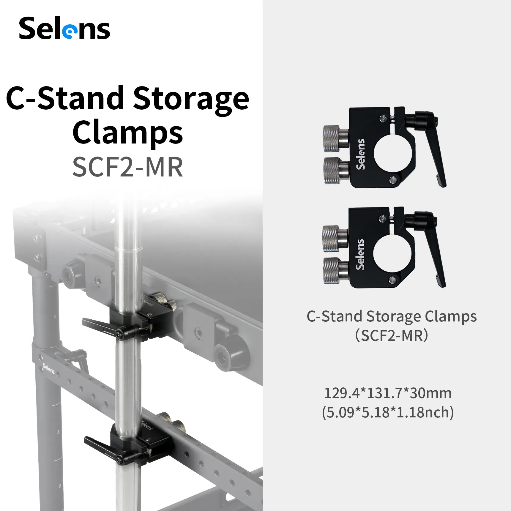 Selens C-Stand Storage Clamps || SCF2-MR
