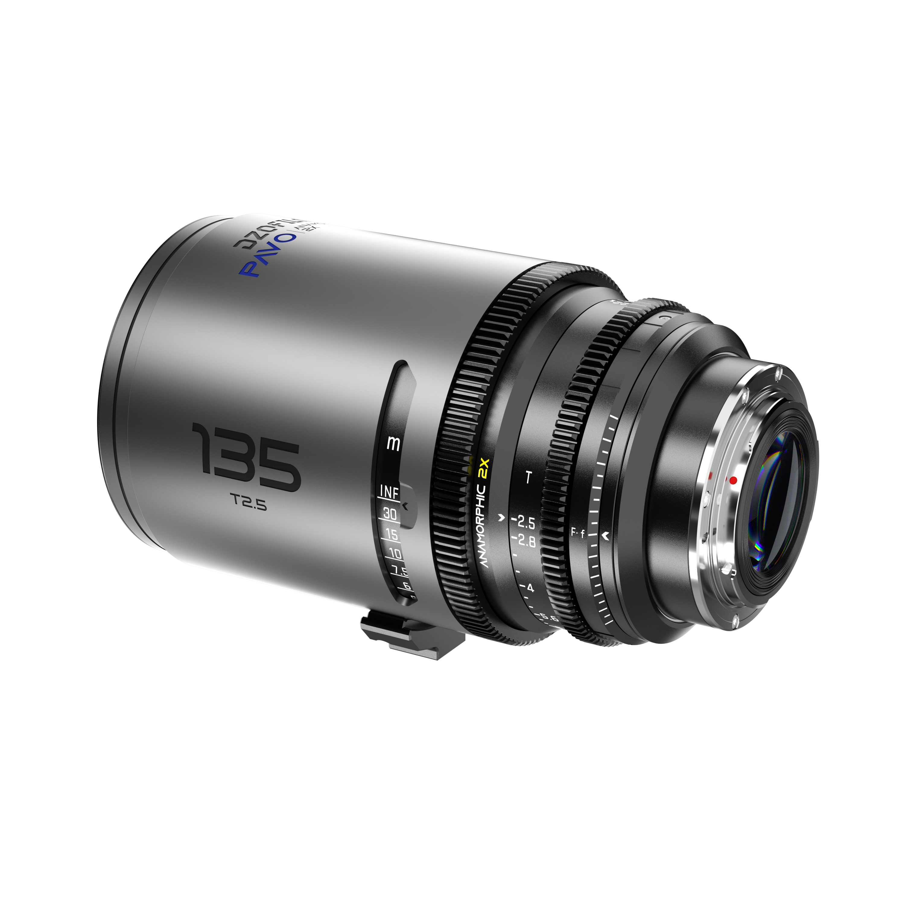 DZOFILM DZOFILM Pavo 2x Anamorphic Prime 135mm Blue Coating (PL&EF mount, feet) - Film Gear Canada