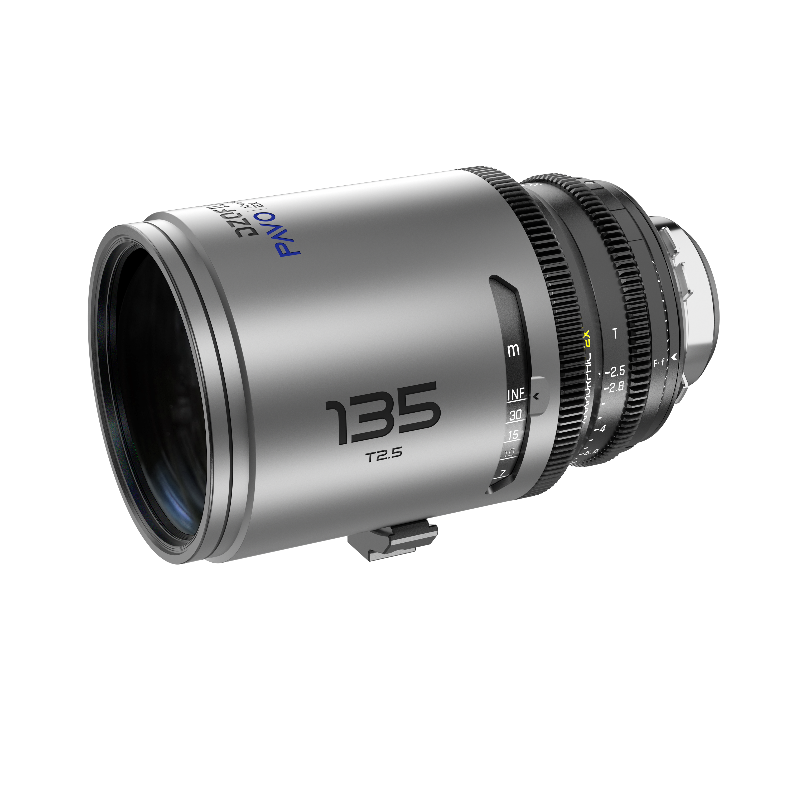 DZOFILM DZOFILM Pavo 2x Anamorphic Prime 135mm Blue Coating (PL&EF mount, feet) - Film Gear Canada
