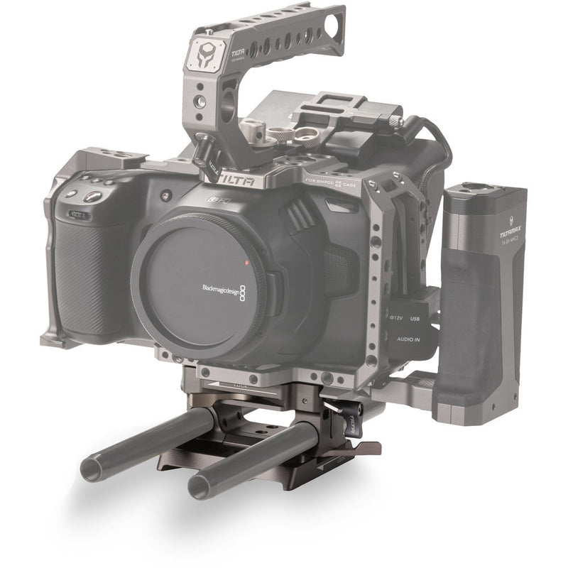 (BUNDLE) Tilta Full Camera Cage for BMPCC 4K/6K (Tilta Gray) + 15mm LWS Baseplate Type I