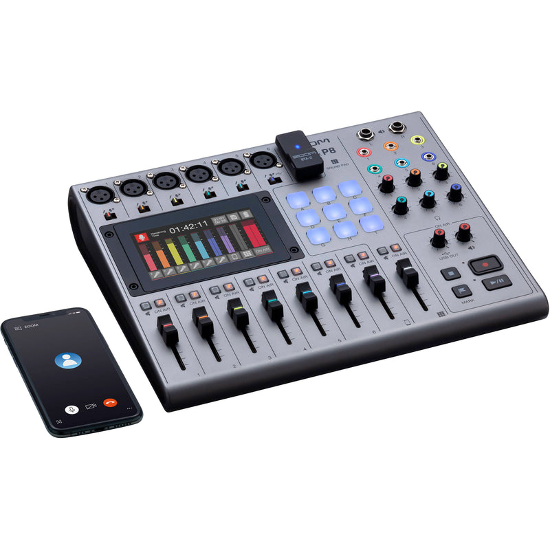 Zoom PodTrak P8 Portable Multitrack Podcast Recorder