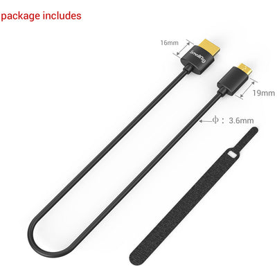 SmallRig 4K Mini-HDMI to HDMI Cable (C to A) 35cm/13.8" #3040