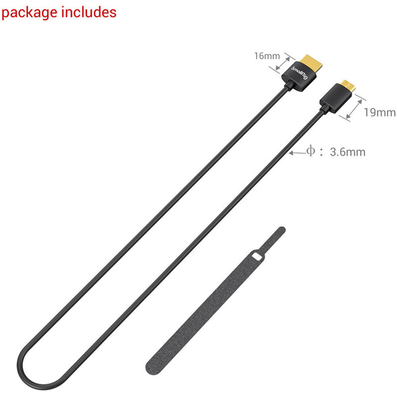 SmallRig 4K Mini-HDMI to HDMI Cable (C to A) 55cm/21.7"