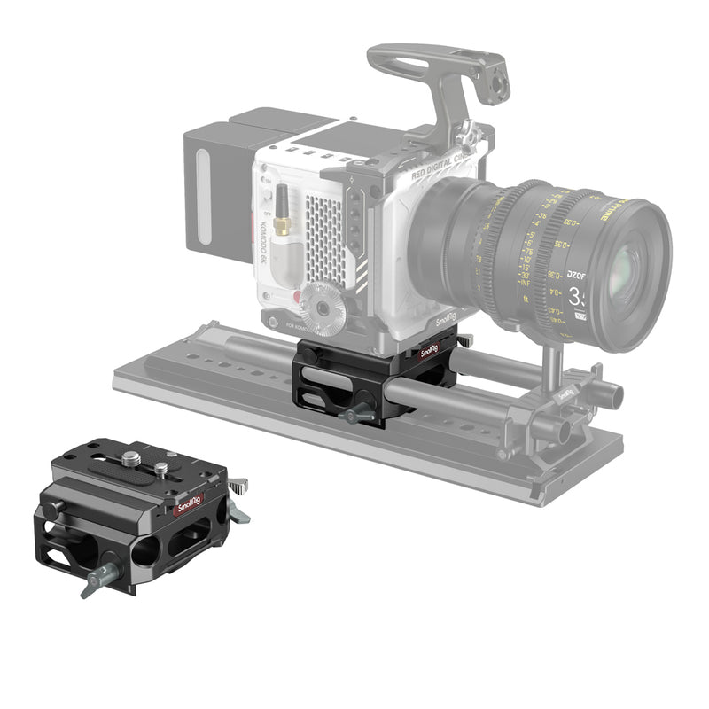 SmallRig Lightweight Baseplate Riser System with Dual 15mm Rod Clamp 3067