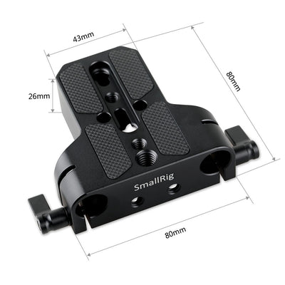 SmallRig Baseplate with Dual 15mm Rod Clamp 1674