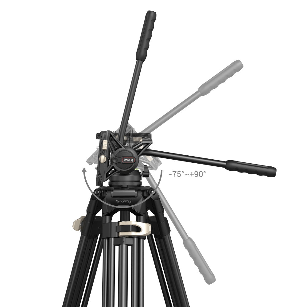 SmallRig Heavy-Duty Fluid Head Tripod AD-01 8kg(17.6lb) Capacity #3751B