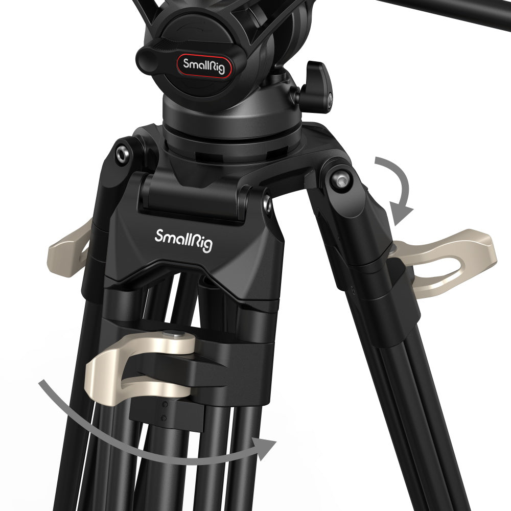 SmallRig Heavy-Duty Fluid Head Tripod AD-01 8kg(17.6lb) Capacity #3751B
