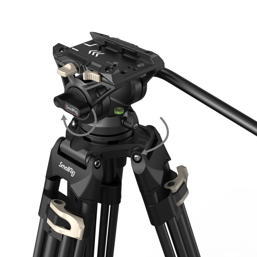 SmallRig Heavy-Duty Fluid Head Tripod AD-01 8kg(17.6lb) Capacity #3751B