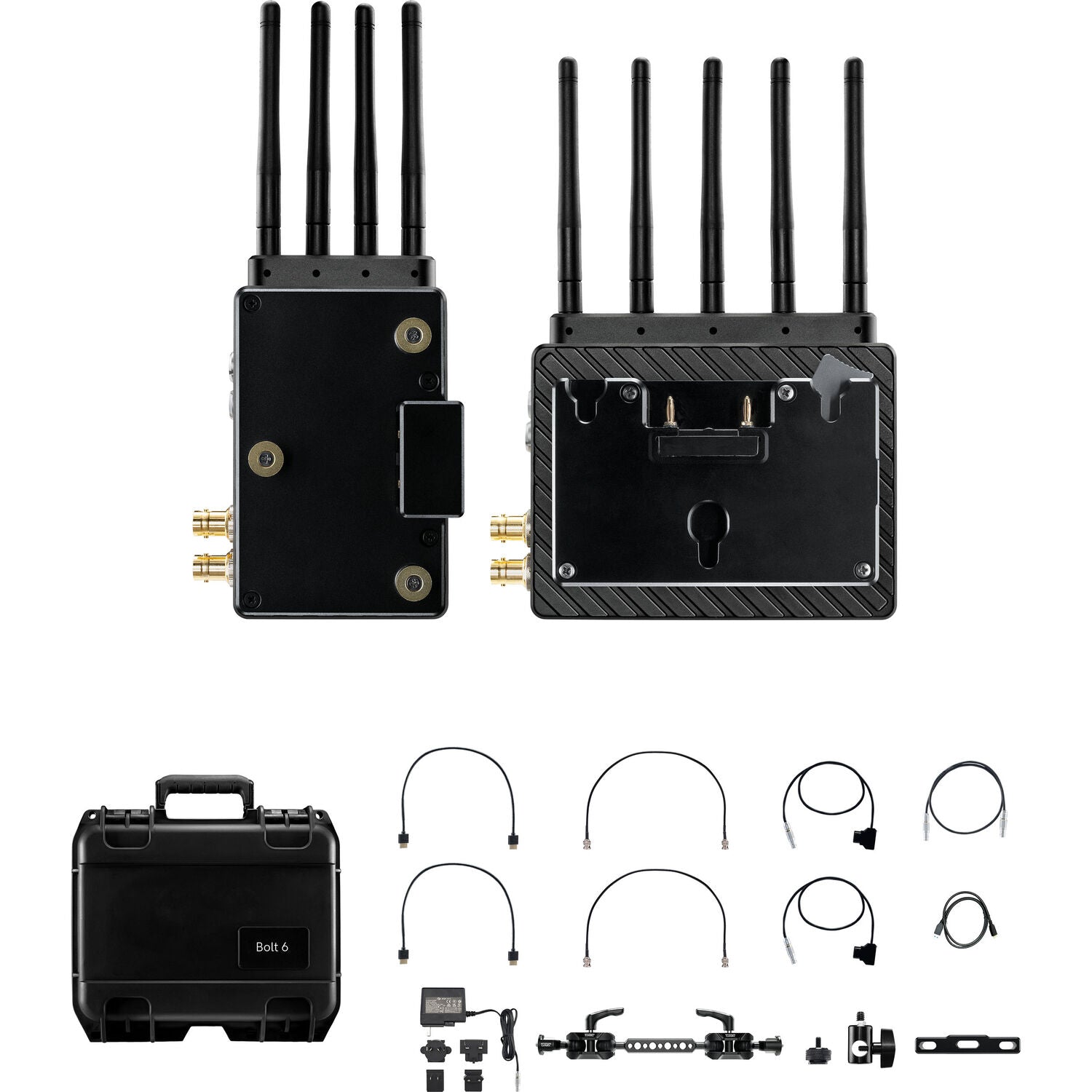 Teradek Bolt 6 XT 750 12G-SDI/HDMI Wireless RX/TX Deluxe Kit (Gold Mount)