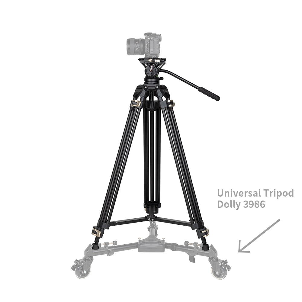 SmallRig Heavy-Duty Fluid Head Tripod AD-01 8kg(17.6lb) Capacity #3751B