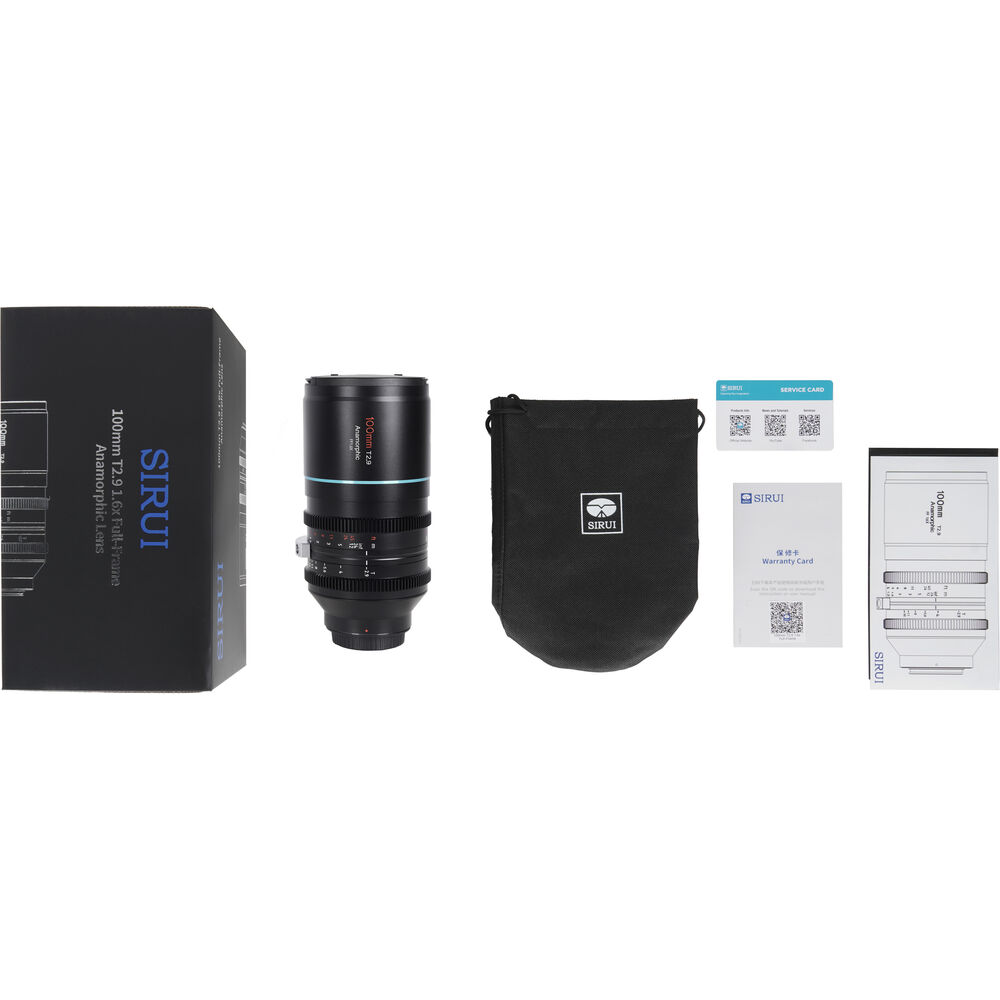 SIRUI Venus 100mm T2.9 1.6x Full-Frame Anamorphic Lens (E-Mount)