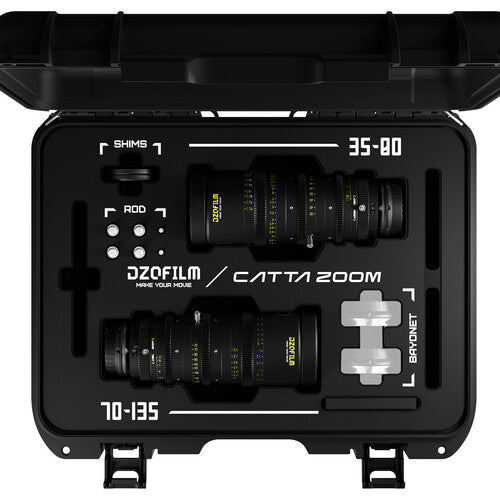 DZOFILM DZOFilm Catta FF Zoom 35-80mm & 70-135mm T2.9 E-Mount 2-Lens Bundle (Black) - Film Gear Canada