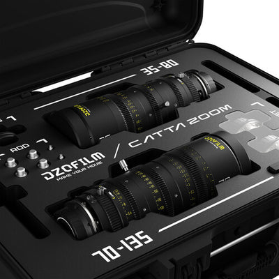 DZOFILM DZOFilm Catta FF Zoom 35-80mm & 70-135mm T2.9 E-Mount 2-Lens Bundle (Black) - Film Gear Canada