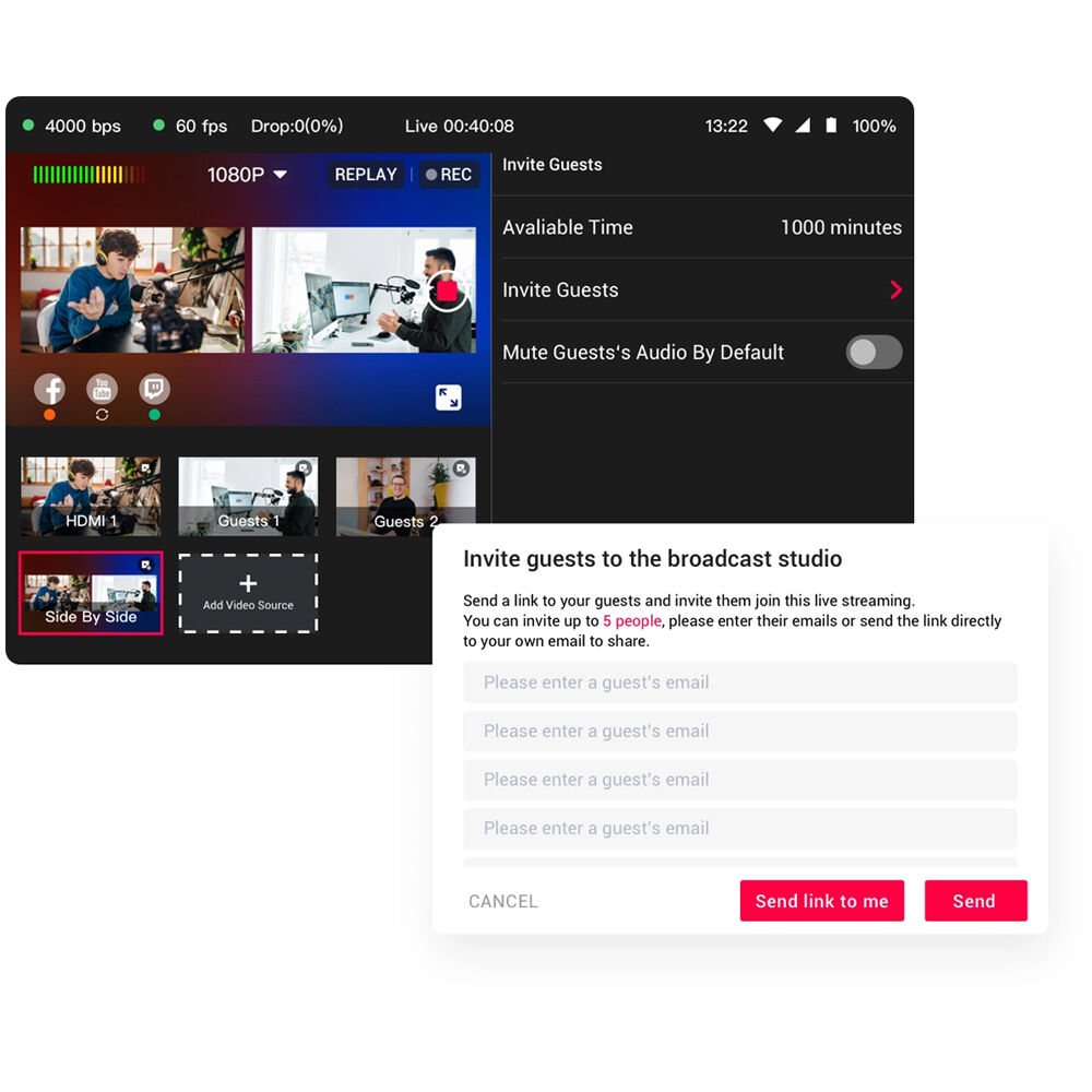 YoloLiv YoloBox Pro Portable Multi-Camera Encoder/Streamer, Switcher/Monitor & Recorder