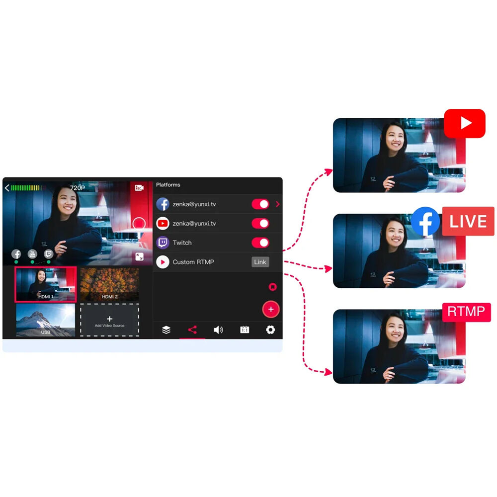 YoloLiv YoloBox Pro Portable Multi-Camera Encoder/Streamer, Switcher/Monitor & Recorder