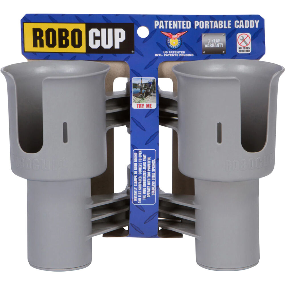 Robocup RoboCup Clamp-On Dual Cup Holder (Grey) - Film Gear Canada